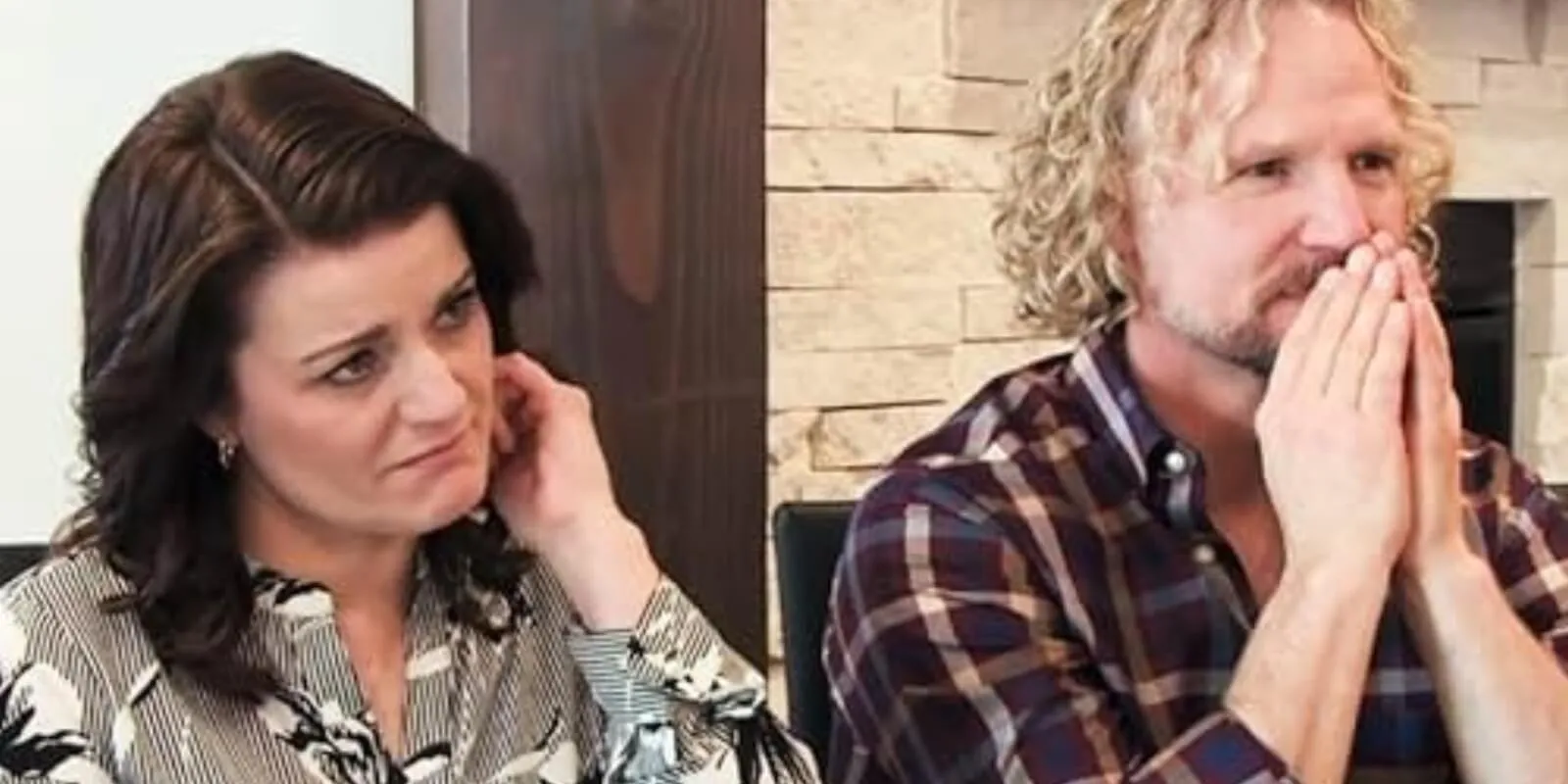 'Sister Wives' stars Robyn and Kody Brown in a scene from the TLC series