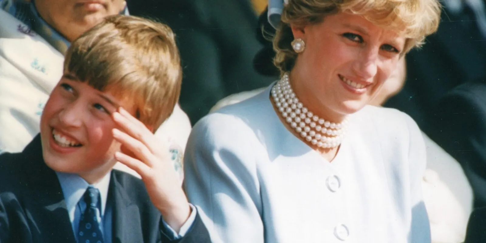 Prince William and Princess Diana photographed in 1995.